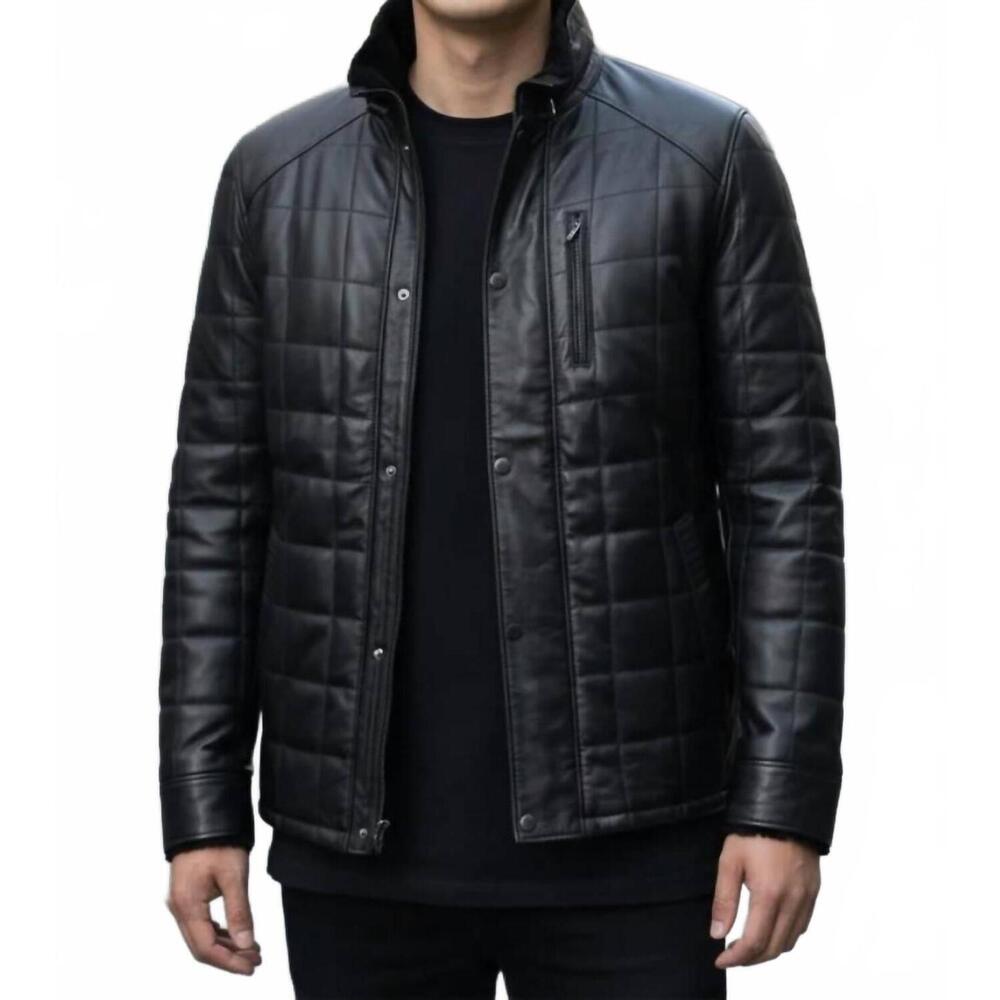 NEW LUSSO BENI sylva leather jacket in black